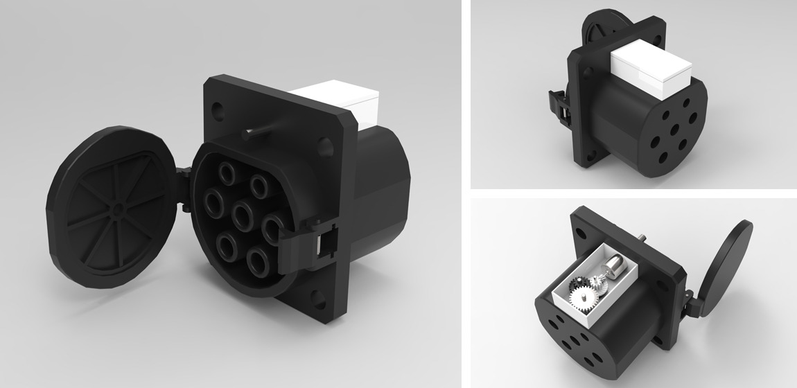 充电桩双向自保持电子锁